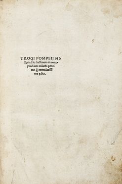  Iustinus Marcus Iunianus : Trogi Pompeii Historia per Iustinum in compendium redacta  [..]