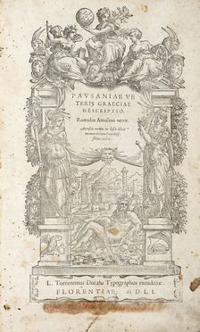  Pausanias : Veteris Graeciae descriptio. Romulus Amasaeus vertit.  Romolo Amaseo  [..]