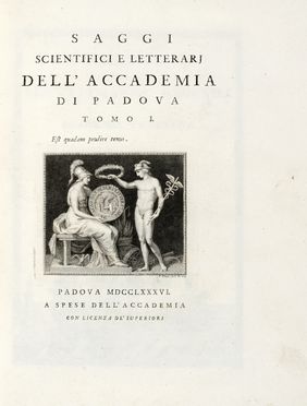  Accademia di Padova : Saggi scientifici e letterari dell'Accademia di Padova. Tomo  [..]