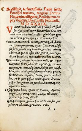  De Forte Angelo : Veritatis redivivae militia...  - Asta Libri, autografi e manoscritti  [..]