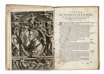  Ruscelli Girolamo : Indice degl'uomini illustri...  - Asta Libri, autografi e manoscritti  [..]