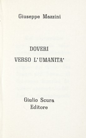 Due copie della Collezioncina del Gelso.  Alessandro Manzoni, Ippolito Nievo, Giuseppe Mazzini  - Auction Books, autographs & manuscripts - Libreria Antiquaria Gonnelli - Casa d'Aste - Gonnelli Casa d'Aste