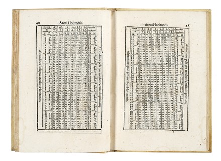  Clavius Christophorus : Tabulae astronomicae nonnullae ad horologiorum constructionem maxime utiles... [Si vende con permesso di esportazione]. Gnomonica - Meridiane e Orologi, Scienze tecniche e matematiche  - Auction Books, autographs & manuscripts - Libreria Antiquaria Gonnelli - Casa d'Aste - Gonnelli Casa d'Aste