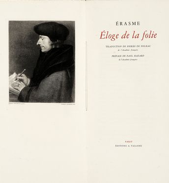  Erasmus Roterodamus : Éloge de la Folie...  Charles Baudelaire  ( - 1867, ), Nerval  [..]