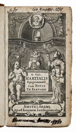  Martialis Marcus Valerio : Epigrammata, cum notis Th. Farnabii.  Marcus Iunianus  [..]