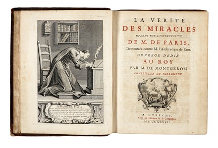  Carré de Montgeron Louis Basile : La verite des miracles operes par l'intercession de M. de Paris... Religione, Occultismo  - Auction Books, autographs & manuscripts - Libreria Antiquaria Gonnelli - Casa d'Aste - Gonnelli Casa d'Aste
