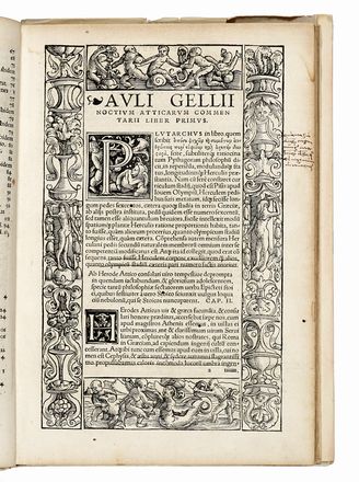  Gellius Aulus : Noctium Atticarum libri XIX.  - Asta Libri, autografi e manoscritti - Libreria Antiquaria Gonnelli - Casa d'Aste - Gonnelli Casa d'Aste