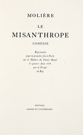  Molière (Poquelin Jean-Baptiste, detto) : Le Misanthrope...  Charles Perrault   [..]