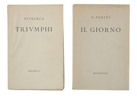  Parini Giuseppe : Il giorno. Letteratura italiana, Letteratura  Francesco Petrarca  - Auction Books, autographs & manuscripts - Libreria Antiquaria Gonnelli - Casa d'Aste - Gonnelli Casa d'Aste