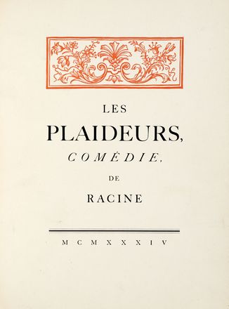  Plato : Le banquet...  Jean Racine  - Asta Libri, autografi e manoscritti - Libreria  [..]