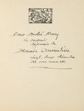  Boutmy Charles : La vallée aux loups.  - Asta Libri, autografi e manoscritti - Libreria Antiquaria Gonnelli - Casa d'Aste - Gonnelli Casa d'Aste