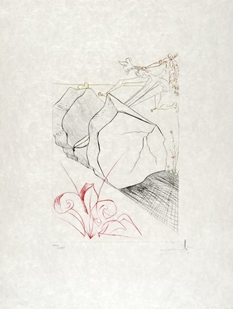  Salvador Dal  (Figueres, 1904 - 1989) : La quete du Graal. L'histoire de Lancelot du Lac.  - Asta Arte antica, moderna e contemporanea - Libreria Antiquaria Gonnelli - Casa d'Aste - Gonnelli Casa d'Aste