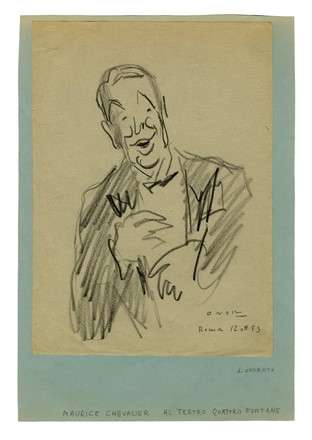  Umberto Onorato  (Lucera, 1898 - Cassino, 1967) : Lotto composto di 2 disegni.  - Asta Arte antica, moderna e contemporanea - Libreria Antiquaria Gonnelli - Casa d'Aste - Gonnelli Casa d'Aste