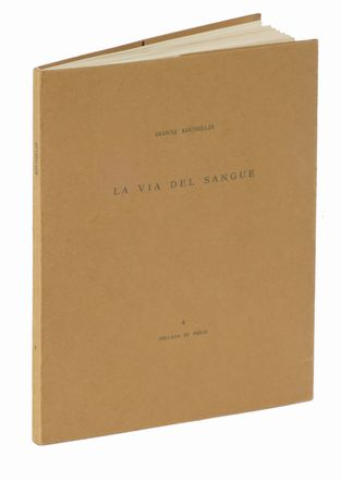  Kounellis Jannis : La via del Sangue.  - Asta Libri, autografi e manoscritti - Libreria Antiquaria Gonnelli - Casa d'Aste - Gonnelli Casa d'Aste