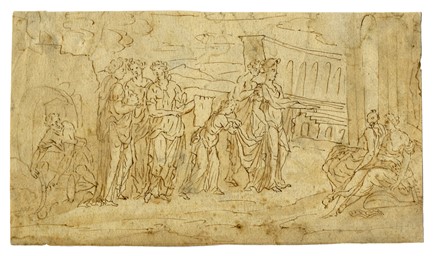  Autori vari : Lotto di 5 disegni.  - Asta Arte antica, moderna e contemporanea - Libreria Antiquaria Gonnelli - Casa d'Aste - Gonnelli Casa d'Aste