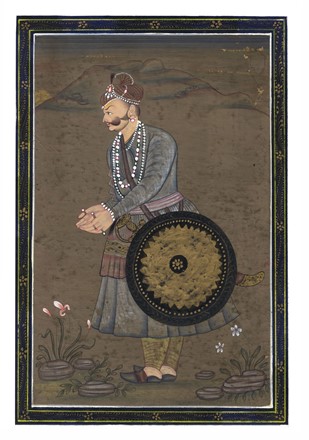  Arte Rajasthani Mughal : Due figure di guerrieri.  - Asta Arte antica, moderna e contemporanea - Libreria Antiquaria Gonnelli - Casa d'Aste - Gonnelli Casa d'Aste