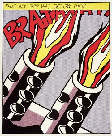  Roy Lichtenstein  (New York, 1923 - 1997) : As I opened fire.  - Auction Ancient, modern and contemporary art - Libreria Antiquaria Gonnelli - Casa d'Aste - Gonnelli Casa d'Aste