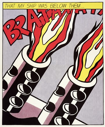  Roy Lichtenstein  (New York, 1923 - 1997) : As I opened fire.  - Asta Arte antica, moderna e contemporanea - Libreria Antiquaria Gonnelli - Casa d'Aste - Gonnelli Casa d'Aste