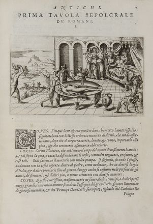  Porcacchi Tommaso : Funerali antichi di diversi popoli et nationi; forma, ordine et pompa di sepolture, di essequie, di consecrationi antiche e d'altro... Arte, Feste  Folklore  Giochi  Sport  Girolamo Porro  - Auction BOOKS, MANUSCRIPTS AND AUTOGRAPHS - Libreria Antiquaria Gonnelli - Casa d'Aste - Gonnelli Casa d'Aste