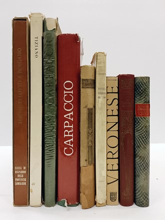 Lotto di 9 opere di pittura veneta. Arte  Rodolfo Pallucchini, Giuseppe Fiocco, Michelangelo Muraro  - Auction Books, autographs & manuscripts [timed auction] - Libreria Antiquaria Gonnelli - Casa d'Aste - Gonnelli Casa d'Aste