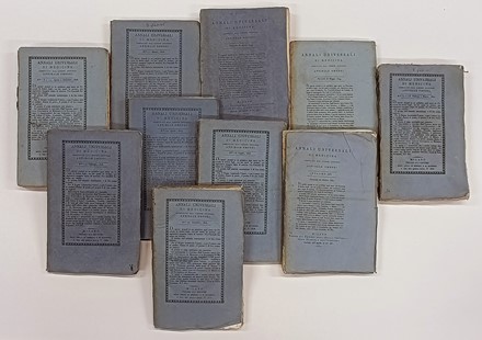 Annali Universali di medicina compilati da Annibale Omodei. Periodici e Riviste, Medicina, Collezionismo e Bibliografia  Annibale Omodei  - Auction Books, autographs & manuscripts [timed auction] - Libreria Antiquaria Gonnelli - Casa d'Aste - Gonnelli Casa d'Aste