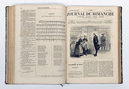 Journal du Dimanche. Litt�rature, Histoire, Voyages, Musique.  - Asta Libri, manoscritti e riviste [ASTA A TEMPO] - Libreria Antiquaria Gonnelli - Casa d'Aste - Gonnelli Casa d'Aste