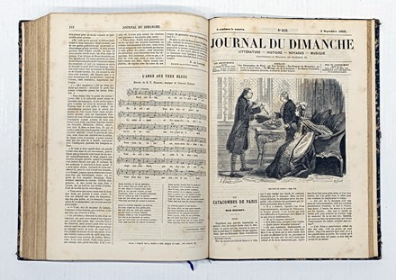 Journal du Dimanche. Litt�rature, Histoire, Voyages, Musique.  - Asta Libri, manoscritti e riviste [ASTA A TEMPO] - Libreria Antiquaria Gonnelli - Casa d'Aste - Gonnelli Casa d'Aste