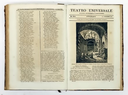 Teatro Universale. Raccolta enciclopedica e scenografica... Periodici e Riviste, Musica, Teatro, Collezionismo e Bibliografia, Musica, Teatro, Spettacolo, Musica, Teatro, Spettacolo  - Auction Books, autographs & manuscripts [timed auction] - Libreria Antiquaria Gonnelli - Casa d'Aste - Gonnelli Casa d'Aste