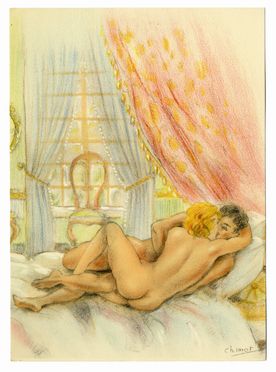  Edouard Chimot  (Lilla, 1880 - Parigi, 1959) : Lotto composto di 10 litografie e 1 disegno erotici.  - Asta Arte antica, moderna e contemporanea - Libreria Antiquaria Gonnelli - Casa d'Aste - Gonnelli Casa d'Aste