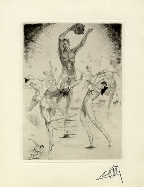  Alméry Lobel-Riche  (Ginevra, 1880 - 1950) : Lotto composto di 9 incisioni erotiche.  - Asta Arte antica, moderna e contemporanea - Libreria Antiquaria Gonnelli - Casa d'Aste - Gonnelli Casa d'Aste