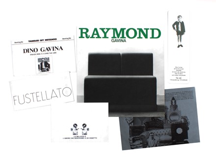  Dino Gavina  (San Giovanni in Persiceto, 1922 - Bologna, 2007) : Raccolta di opuscoli, cataloghi, cartoline pubblicitarie, manifesti di Dino Gavina e Gavina spa.  - Auction Ancient, modern and contemporary art - Libreria Antiquaria Gonnelli - Casa d'Aste - Gonnelli Casa d'Aste