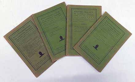 Bullettino della Societ� Dantesca Italiana. Rassegna critica degli studi danteschi diretta da Michele Barbi. Periodici e Riviste, Dantesca, Collezionismo e Bibliografia, Letteratura  Michele Barbi  - Auction Books, autographs & manuscripts [timed auction] - Libreria Antiquaria Gonnelli - Casa d'Aste - Gonnelli Casa d'Aste