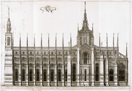  Pierre Mortier  (Leida,, 1661 - Amsterdam,, 1711) : Il Duome di Milano. Veue du cost de l'Eglise de S.t Ambroise qu'on Apelle le Dome de Milan / Face de l'Eglise de S.t Ambroise qu'on Apelle le Dome de Milan.  - Auction Ancient, modern and contemporary art - Libreria Antiquaria Gonnelli - Casa d'Aste - Gonnelli Casa d'Aste