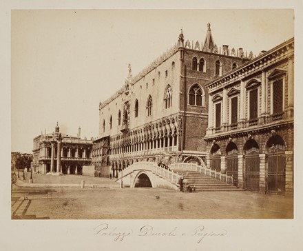  Carlo Naya  (Tronzano Vercellese, 1816 - Venezia, 1882) : Lotto di due albumine di Venezia.  - Asta Fotografie storiche - Libreria Antiquaria Gonnelli - Casa d'Aste - Gonnelli Casa d'Aste