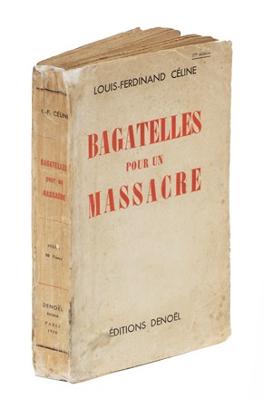  Cline Louis-Ferdinand : Bagatelles pour un massacre. Letteratura francese, Letteratura  - Auction Books, autographs & manuscripts [timed auction] - Libreria Antiquaria Gonnelli - Casa d'Aste - Gonnelli Casa d'Aste