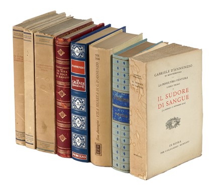  D'Annunzio Gabriele : Raccolta di 45 opere di e su Gabriele D'Annunzio.  Pietro Chiara  - Asta Libri, manoscritti e riviste [ASTA A TEMPO] - Libreria Antiquaria Gonnelli - Casa d'Aste - Gonnelli Casa d'Aste