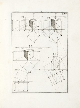  Taccani Francesco : Geometria descrittiva ad uso degli artisti. Volume I (-II). Geometria, Scienze tecniche e matematiche, Scienze tecniche e matematiche  - Auction Books, autographs & manuscripts [timed auction] - Libreria Antiquaria Gonnelli - Casa d'Aste - Gonnelli Casa d'Aste