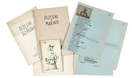 Lotto di 4 opere delle Edizioni del Cavallino. Libro d'Artista, Figurato, Collezionismo e Bibliografia, Collezionismo e Bibliografia  Massimo Campigli  (Berlino, 1895 - Saint-Tropez, 1971), Marino Marini  (Pistoia, 1901 - Viareggio, 1980), Raffaele Carrieri  (Taranto, 1905 - Pietrasanta, 1984)  - Auction Books, autographs & manuscripts [timed auction] - Libreria Antiquaria Gonnelli - Casa d'Aste - Gonnelli Casa d'Aste
