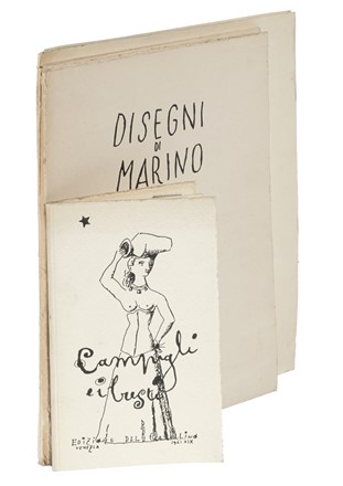 Lotto di 4 opere delle Edizioni del Cavallino. Libro d'Artista, Figurato, Collezionismo e Bibliografia, Collezionismo e Bibliografia  Massimo Campigli  (Berlino, 1895 - Saint-Tropez, 1971), Marino Marini  (Pistoia, 1901 - Viareggio, 1980), Raffaele Carrieri  (Taranto, 1905 - Pietrasanta, 1984)  - Auction Books, autographs & manuscripts [timed auction] - Libreria Antiquaria Gonnelli - Casa d'Aste - Gonnelli Casa d'Aste