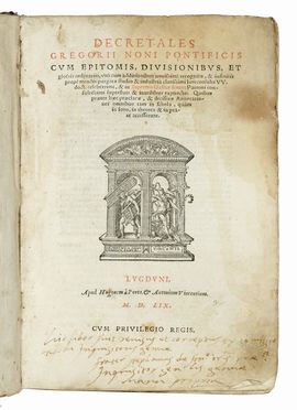 Decretales Gregorii noni pontificis cum epitomis, divisionibus, et glossis ordinariis,  [..]