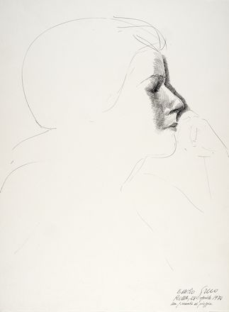  Emilio Greco  (Catania, 1913 - Roma, 1995) : 3 ritratti femminili e 1 schizzo.  - Auction Modern and Contemporary Art - Libreria Antiquaria Gonnelli - Casa d'Aste - Gonnelli Casa d'Aste