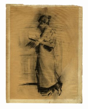 Autori vari : Ltto composto di 2 disegni di figure femmiili.  - Auction Modern and Contemporary Art - Libreria Antiquaria Gonnelli - Casa d'Aste - Gonnelli Casa d'Aste