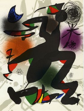  Joan Miró  (Montroig, 1893 - Palma di Majorca, 1983) : Lotto composto da 2 incisioni.  - Auction Modern and Contemporary Art - Libreria Antiquaria Gonnelli - Casa d'Aste - Gonnelli Casa d'Aste