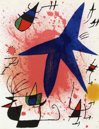  Joan Miró  (Montroig, 1893 - Palma di Majorca, 1983) : Lotto composto da 2 incisioni.  [..]