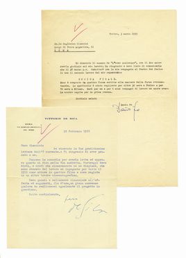 Raccolta di 191 tra lettere, cartoline e biglietti e veline di attori e artisti del mondo dello spettacolo.  - Asta Libri, autografi e manoscritti - Libreria Antiquaria Gonnelli - Casa d'Aste - Gonnelli Casa d'Aste