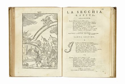  Tassoni Alessandro : La secchia rapita. Poema eroicomico [...] colle dichiarazioni di Gaspare Salviani romano, s'aggiungono la prefazione, e le annotazioni di Giannandrea Barotti [...] e la vita del poeta composta da Lodovico Antonio Muratori...  Giovanni Andrea Barotti  (Ficarolo,, 1701 - Ferrara,, 1772), Lodovico Antonio Muratori, Ludovico Ariosto  - Asta Libri, autografi e manoscritti - Libreria Antiquaria Gonnelli - Casa d'Aste - Gonnelli Casa d'Aste