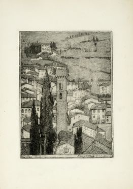  Benvenuto Disertori  (Trento, 1887 - Milano, 1969) : Lotto composto di 2 incisioni.  - Auction Modern and Contemporary Art - Libreria Antiquaria Gonnelli - Casa d'Aste - Gonnelli Casa d'Aste