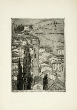  Benvenuto Disertori  (Trento, 1887 - Milano, 1969) : Lotto composto di 2 incisioni.  - Asta Arte Moderna e Contemporanea - Libreria Antiquaria Gonnelli - Casa d'Aste - Gonnelli Casa d'Aste