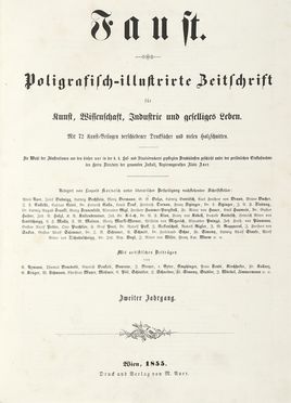Faust. Poligrafisch-illustrirte Zeitschrift fur Kunst, Wissenschaft, Industrie und  [..]