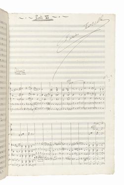  Toselli Enrico : Partitura autografa firmata. Composizione senza titolo.  - Asta Libri, autografi e manoscritti - Libreria Antiquaria Gonnelli - Casa d'Aste - Gonnelli Casa d'Aste